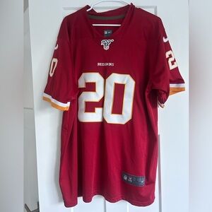 Redskins Burgundy Football Jersey with White and Gold